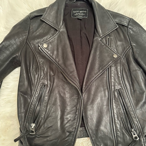 Lucky Brand genuine leather jacket - Picture 2 of 3